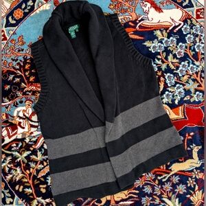 LAST CHANCE Black Knit Vest